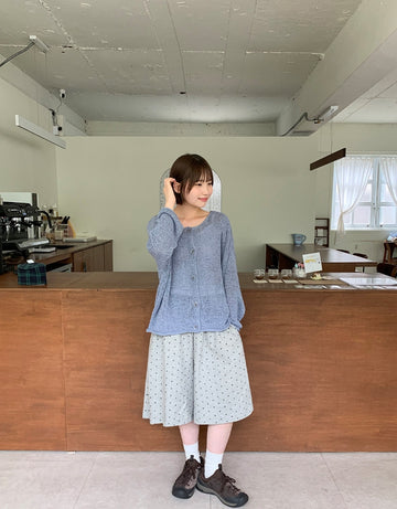 Viewten Banding Dot Bermuda Pants